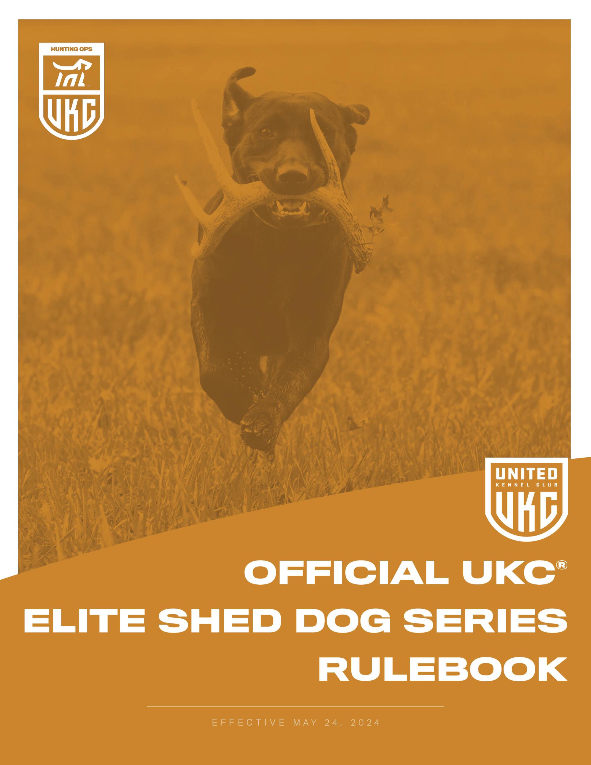 UKC Elite Shed Dog Rulebook Cover (JPG)