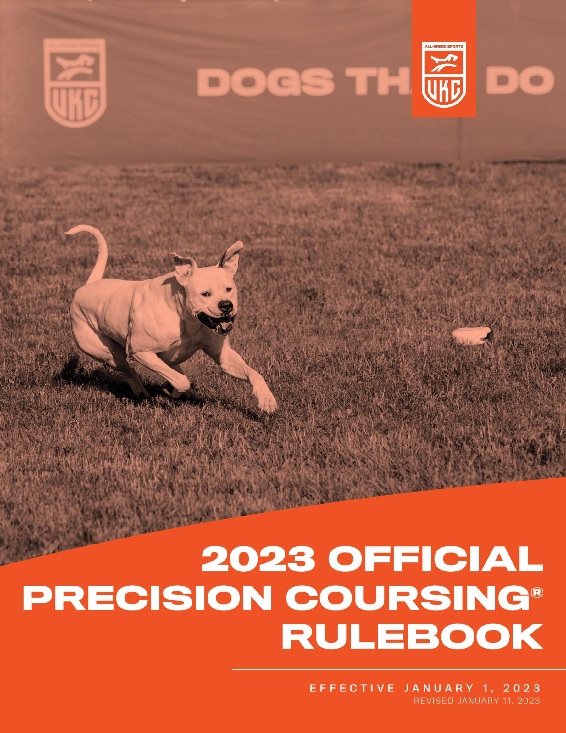 UKC Precision Coursing cover